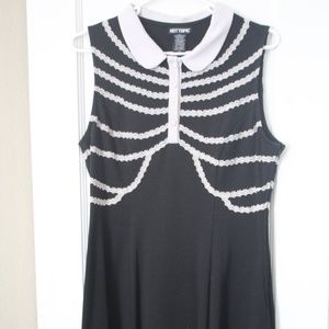 Peter Pan Collar Skeleton Dress